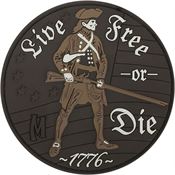 Maxpedition LFODA PVC Rubber Construction Live Free or Die Patch