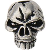 Schmuckatelli UKEP Emerson Skull Bead Pewter with Sculpted Pewter Construction