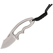 Hogue 35370 Ex F03 Neck Fixed Modified Clip Point Blade Blade Knife with Skeletonized Handle