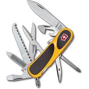 Swiss Army 24913SC8X3 Evogrip Multi-Tool Locking Blade Folding Pocket Knife with Yellow and Black Nylon Handle