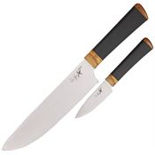 Ontario 2570 Agilite Chef & Paring Fixed Blade Knife with Transparent Handle