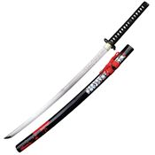 Z-Hunter 059BR Handforged Samurai Sword with Red Splatter and Red Nylon Cord