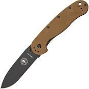 ESEE 1301CBB Avispa Coyote Brown Black Framelock Folding Pocket Knife