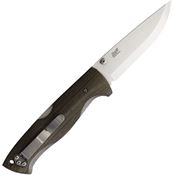 EnZo 2850 Borka 90 Lockback Green Micarta Folding Pocket Knife with Micarta Handle