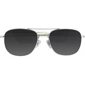 Humvee 52BMATT Humvee Military Sunglasses Silver Bayonette with Gray Lens