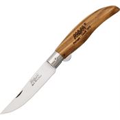 MAM 2010B Iberica's Linerlock Folding Pocket Knife with Beechwood Handle