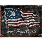 Tin Signs 1873 Don''t Tread on Me Vintage Flag