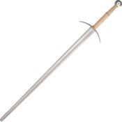 Paul Chen 2428 Practical Bastard Sword with Dyeable Tan Leather Wrapped Stainless Handle