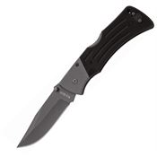 Ka-Bar 3062 Mule Lockback Folding Pocket Stainless Standard Edge Clip Blade Knife with Grooved Black G-10 Handles