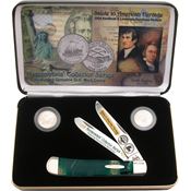Case LPCE Louisiana Purchase Folding Pocket Knife with Cat'S Eye Celluloid Handle