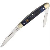 Hen & Rooster 302BLPB Pen Knife Folding Pocket Knife with Blue Pick Bone Handle