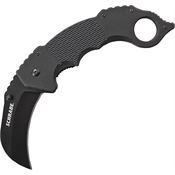 Schrade 110 Karambit Point Blade Linerlock Folding Pocket Knife with Textured Black G-10 Handles