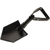 Red Rock 5001 Tri-Fold Shovel with Case & Black Finsh Heavy-duty Stainless Construction