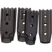Armory Plastics LLC 3 Plastic Belt Clip 3 Hole 5 Pk with Black Plastic Construction