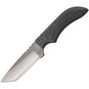 Anza JWK1M Anza Fixed Tanto Blade Knife with Black Canvas Micarta Handle