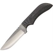 Anza JWK4M Fixed Blade Knife Black Canvas Micarta Handle
