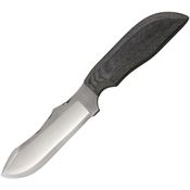 Anza MC4M Fixed Full Tang Skinner Blade Knife with Black Canvas Micarta Handle