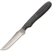 Anza NKM Fixed Blade Full Tang Knife with Black Canvas Micarta Handle