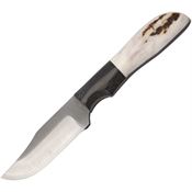 Anza WK2E 2-3/4 Inch Fixed Blade Knife with Black Micarta Bolster Elk Handle