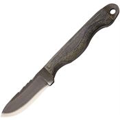 Anza 510M 2-1/2 Inch Anza Fixed Blade Knife with Black Canvas Micarta Handle
