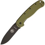 ESEE 1301ODB Avispa Black Finish Framelock Folding Pocket Knife