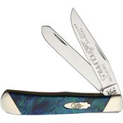 Case 9254AQ Trapper Folding Pocket Knife with Aquarius Corelon Handle