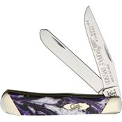 Case 9254PP Trapper Folding Pocket Knife with Purple Passion Corelon Handle