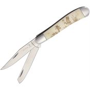 Elk Ridge 220DK Trapper - Duck Folding Pocket Knife with Smooth Bone Handle