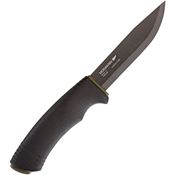 Mora 01540 Bushcraft Tactical Fixed Black Finish Carbon Steel Blade Knife with Black Rubberized Handle