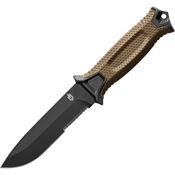 Gerber 1059 Strongarm Fixed Drop Blade Knife with Coyote Tan Glass Filled Nylon Handle