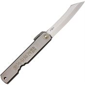 Higonokami O07BL Triple Layered SK Folding Pocket Knife with Black Stainless Steel Handle