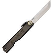 Higonokami O13BL Folder Knife with Black Stainless Handle and Lanyard Hole