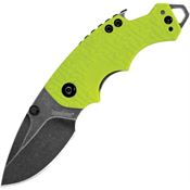 Kershaw 8700LIMEBW Shuffle Lime Green BlackWash Drop Point Linerlock Folding Pocket Knife