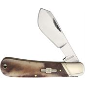 Rough Rider 1422 Cotton Sampler Folding Pocket Knife with Brown Bone Handle