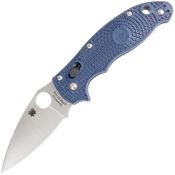 Spyderco 101PDBL2 Manix 2 Plain Edge Folding Pocket Knife with Coploymer Handle