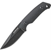 Schrade F13SM Mini Tactical Fixed Black Stonewash Finish Blade Knife with Smooth Black G-10 Handles