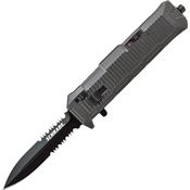 Schrade OTF8BS Out the Front Assist Spear Folding Pocket Knife with Safety Lock Down