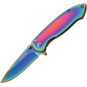 Tac Force 862RB Rainbow Assisted Opening Framelock Folding Pocket Knife