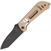 TOPS MIL35FTP Mil-SPIE Tanto Point Blade Linerlock Folding Pocket Knife with Aircraft Aluminum Handles