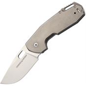 Viper TI Odino N690 Bohler Satin Tini Folding Pocket Knife with Matte Titanium Front Handle