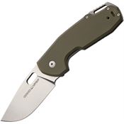 Viper 918GG Odino N690 Bohler Stonewashed Folding Pocket Knife with Green G-10 Front Handle