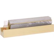 AccuSharp 23 Tri Hone 10 in Sharpening Stone with Wooden Rotating Block