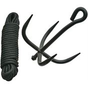 China Made 211364 Ninja Grappling Hook with Black Finish Stainless Construction