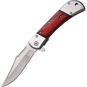 Elk Ridge A009SW Classic Satin Assisted Opening Clip Point Linerlock Folding Pocket Knife