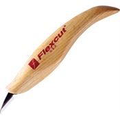Flexcut KN27 Mini-Detail Knife with Ergonomic Wood Handle