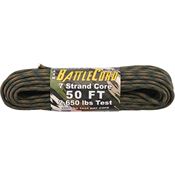 Elite Parachute Cords 1126 ARM BattleCord Woodland Camo 50 Feet Length