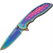Tac Force 863RB Rainbow Assisted Opening Linerlock Folding Pocket Knife