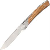 Actilam T3WC T3 Olive Wood Folding Pocket Knife with Clip and Olive Wood Handle