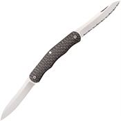 Cold Steel 54VPN Lucky Pen Knife Folding Pocket Knife with Carbon Fiber Handle