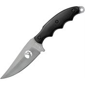 Elk Ridge 542SL Fixed Clip Point Blade Knife with Polished Black Pakkawood Handles